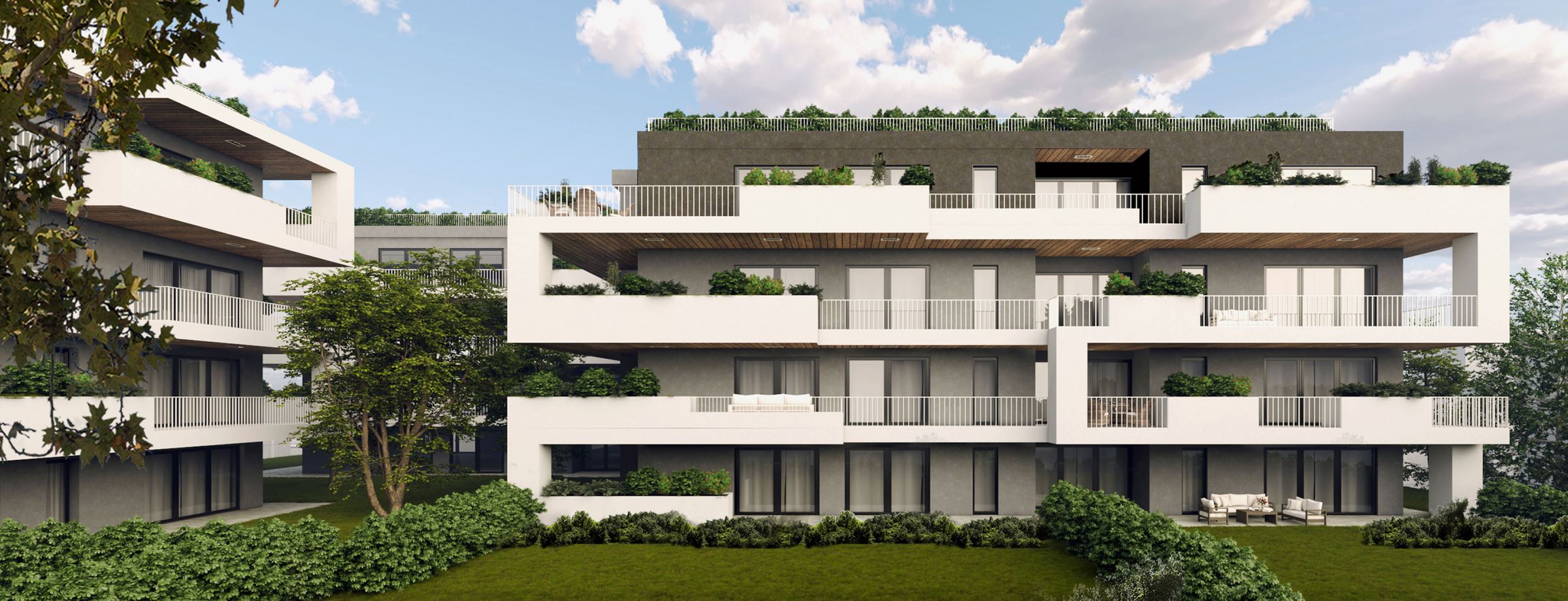residenza parco - Vista principale AZArchitetti
